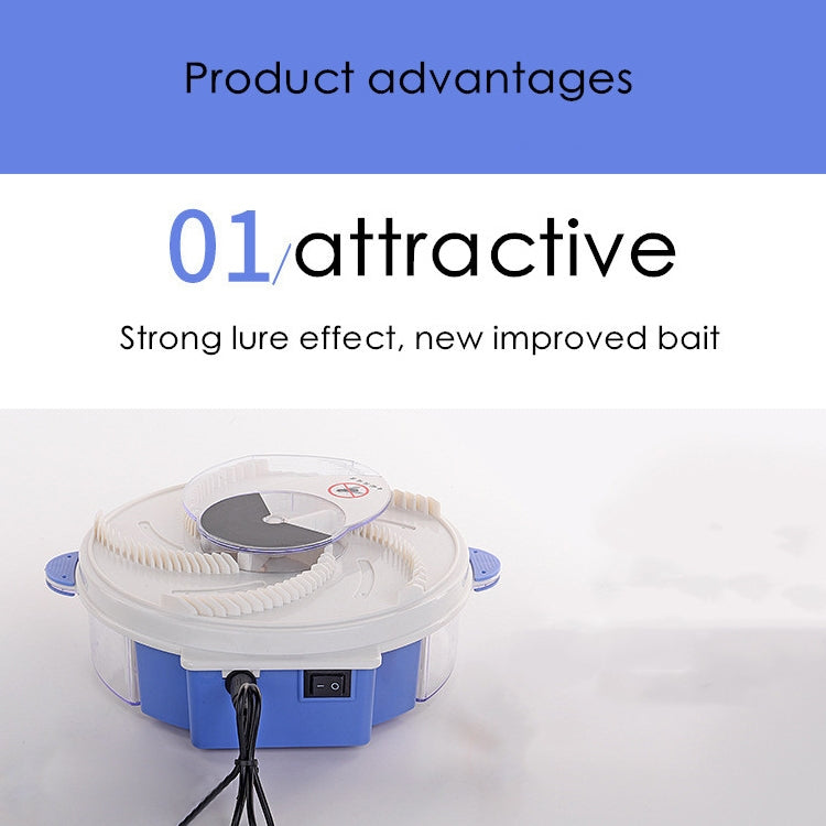 Electric Rotary Fly Catcher Flytrap Mosquito Killer Repellent, US Plug