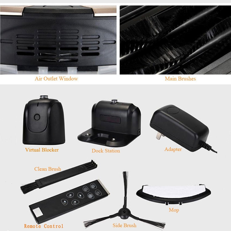 TOCOOL TC-450 Smart Vacuum Cleaner Touch Display Household Sweeping Cleaning Robot with Remote Control