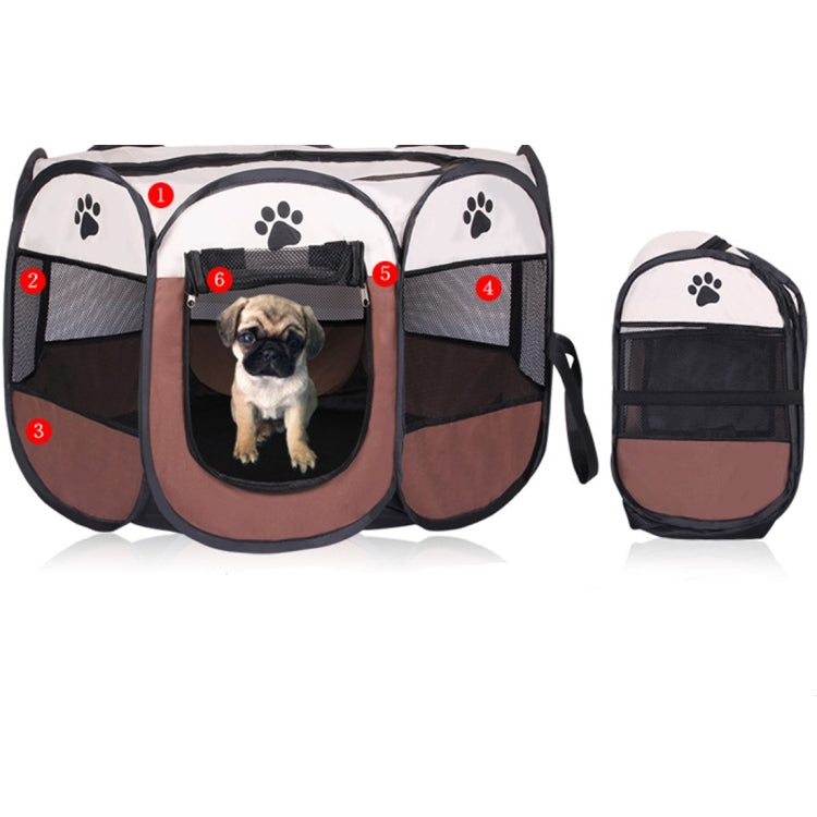 Fashion Oxford Cloth Waterproof Dog Tent Foldable Octagonal Outdoor Pet Fence, M, Size: 91 x 91 x 58cm