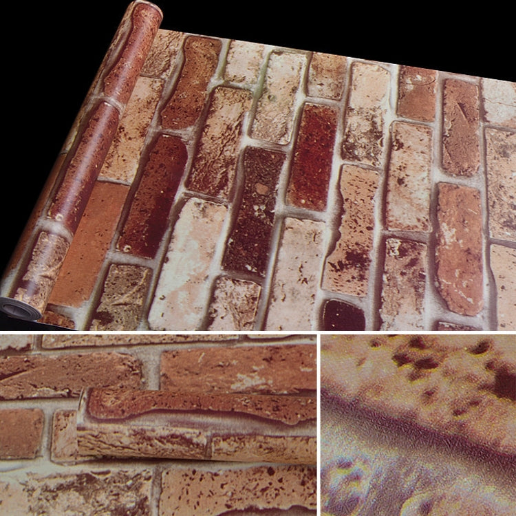 Cloud Brick Creative 3D Stone Brick Decoration Wallpaper Stickers Bedroom Living Room Wall Waterproof Wallpaper Roll, Size: 45 x 1000cm