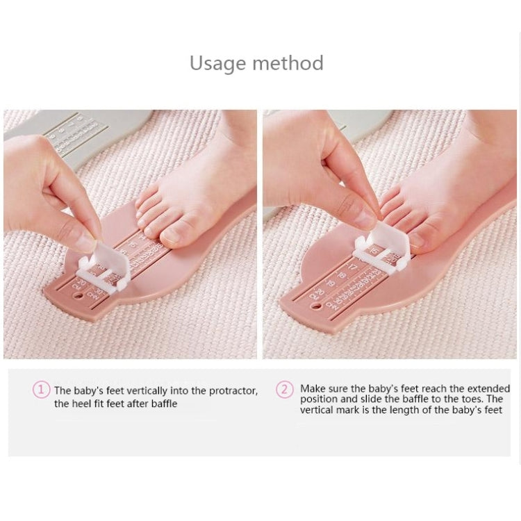 2 PCS Children Foot Length Measuring Ruler, Random Color Delivery