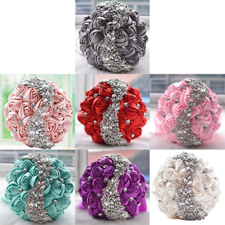 Wedding Holding Flowers Bridal Bouquet Accessories Bridesmaid Rhinestone Party Wedding Decoration Supplies
