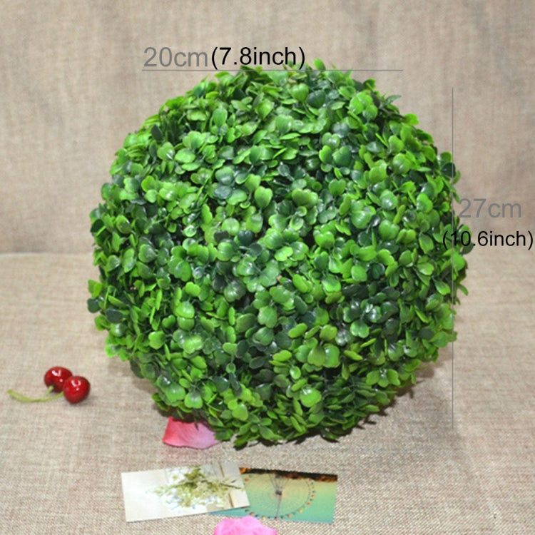 Artificial Aglaia Odorata Plant Ball Topiary Wedding Event Home Outdoor Decoration Hanging Ornament, Diameter: 10.7 inch