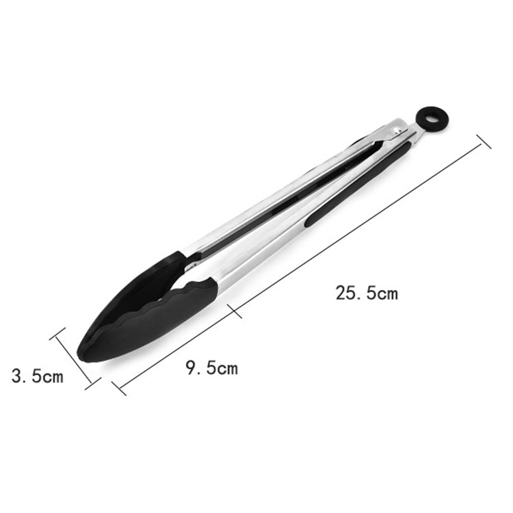 12 inch Silicone Non-slip Food Bread Barbecue BBQ Clip Tongs Kitchen Tools