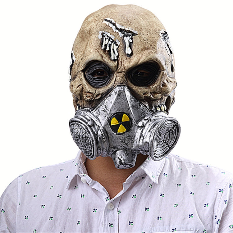 Halloween Festival Party Latex Biochemical Gas Mask Skeleton Frightened Mask Headgear