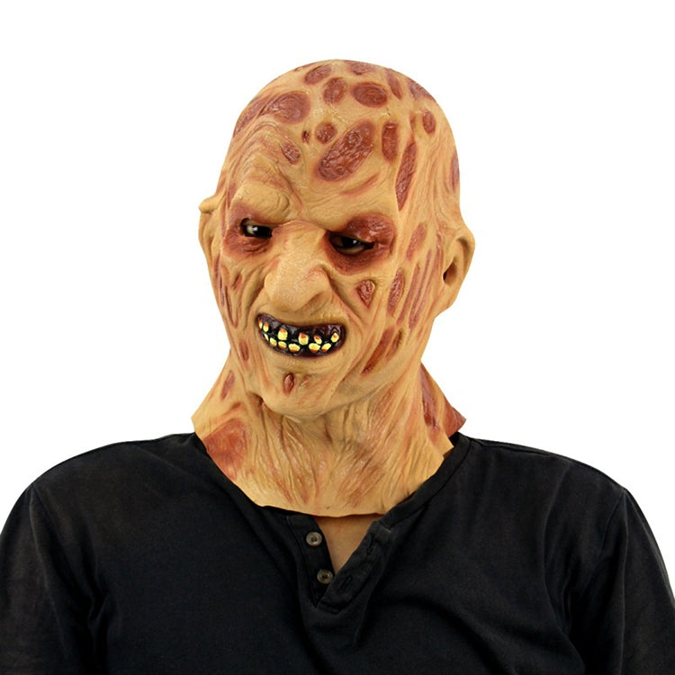 Halloween Festival Party Latex Burn Face Mask Skeleton Frightened Mask Headgear