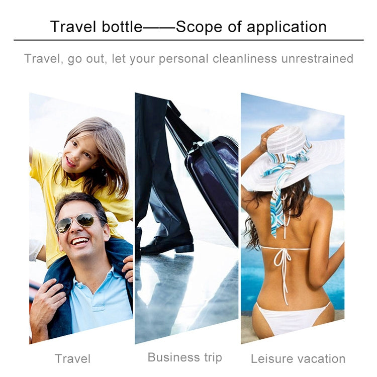 5 PCS Clear Empty Travel Portable Refillable Plastic Pump Bottle Containers, 10ml