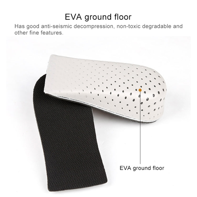 Heighten Heel Insert Shoes Pad Cushion Arch Height Increase Half Insole, Height: 3cm