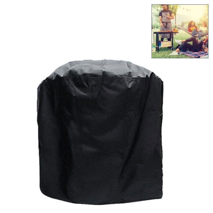 Outdoor Anti-UV Waterproof Dust-proof 210D Oxford Cloth BBQ Circle Protective Bag Charcoal Barbeque Grill Cover, Size: 58x77cm