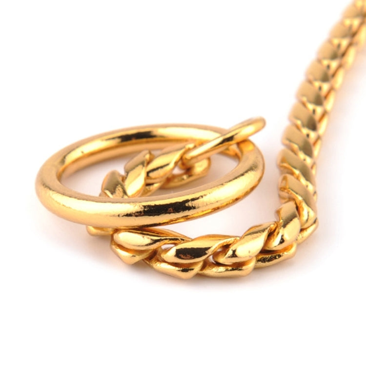 Pet Collars Pet Neck Strap Dog Neckband Snake Chain Dog Chain  Solid  Metal Chain Dog Collar，Length:50cm