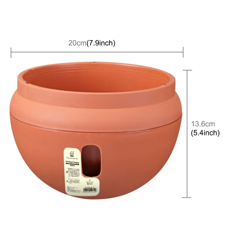 Hanging Plastic Flower Pots Hanging Pots Flower Pot With Hanging Chain,Small Size:20*13.6cm ,Random Color Delivery