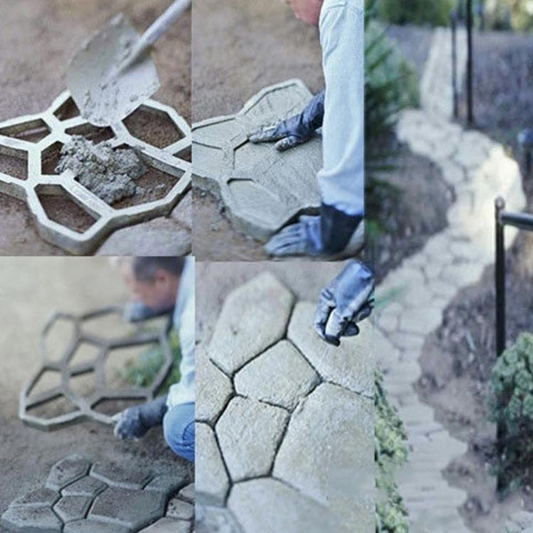 Manual Cement Concrete Road Mold Plastic Mold DIY Garden Pavement Mold