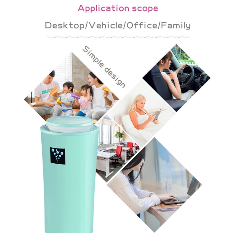 Small-3 2W Humidifier Moisture Meter Moisturizing Instrument with LED Night Light, Water Tank Capacity: 260ml