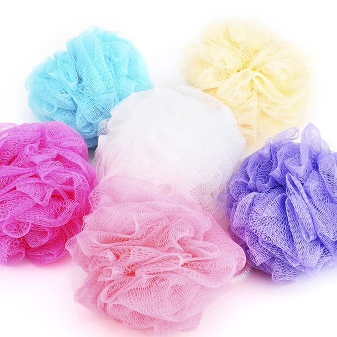 5 PCS Flower Bath Ball Bath Tubs Cool Ball Bath Towel Scrubber Body Cleaning Mesh Shower Wash Sponge,Random Color Delivery