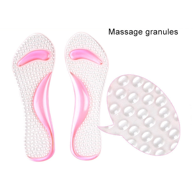 Women Silicone Gel Massage Arch Support Insoles Orthotic Flatfoot Prevent Foot Cocoon High Heels Shoes Pad ,Random Color Delivery