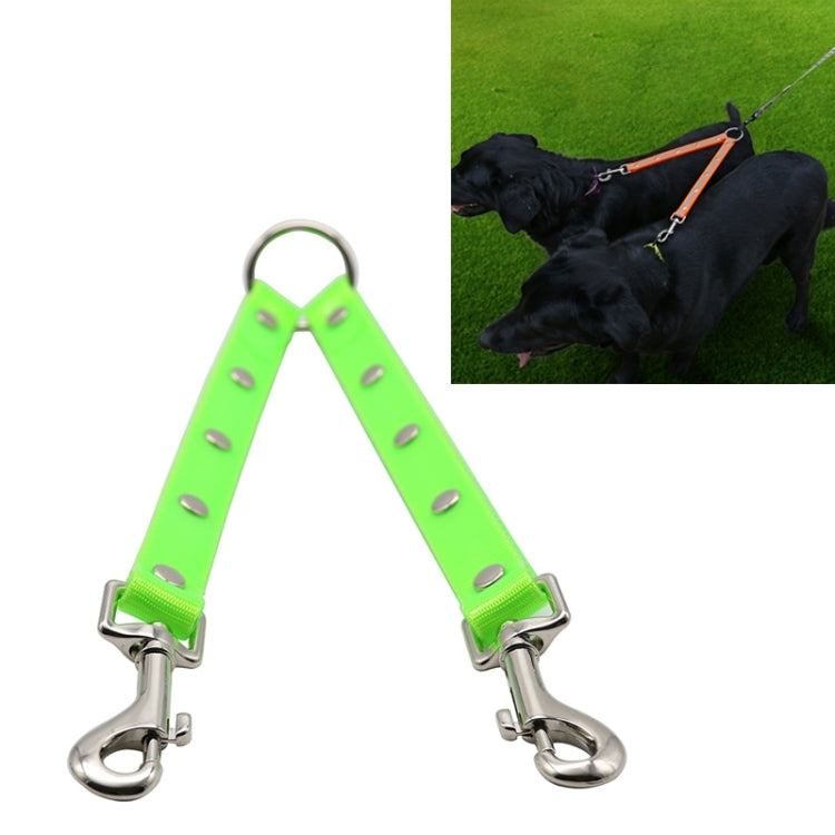 TPU Material Pet Dogs 2 in 1 Tangle-free Traction Rope Double Pet Dog Walking Leash, Length: 25 cm