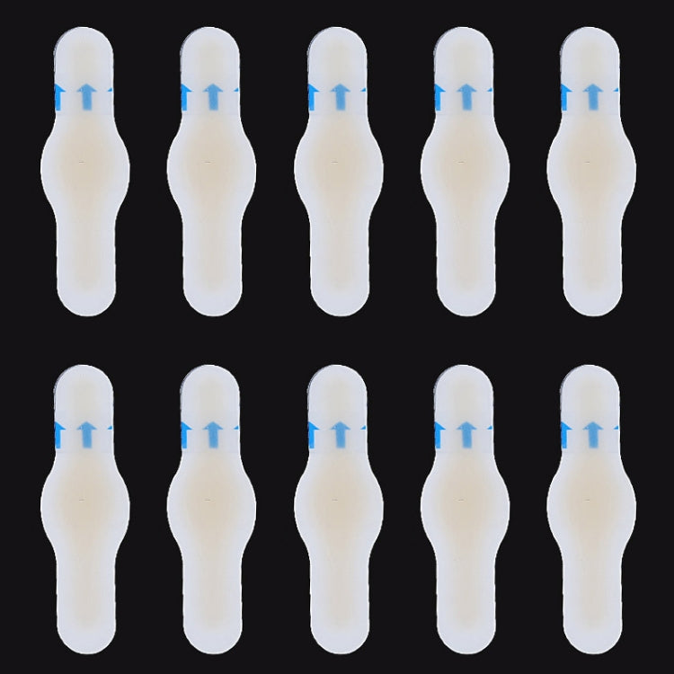10 PCS Foot Care Skin Hydrogel Analgesic Plaster Blisters Slip Heel Protector Size: 17x60cm