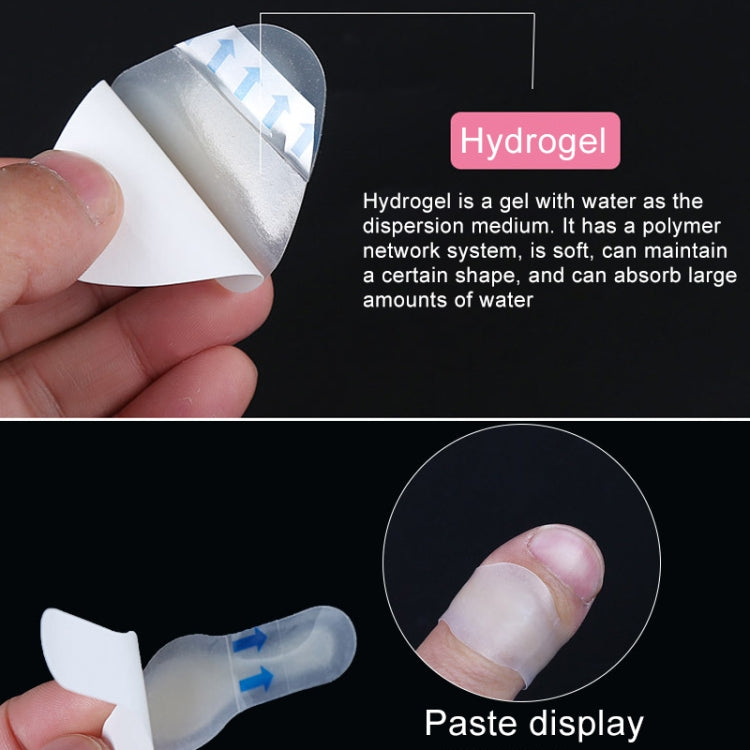 10 PCS Foot Care Skin Hydrogel Analgesic Plaster Blisters Slip Heel Protector Size: 20x60cm
