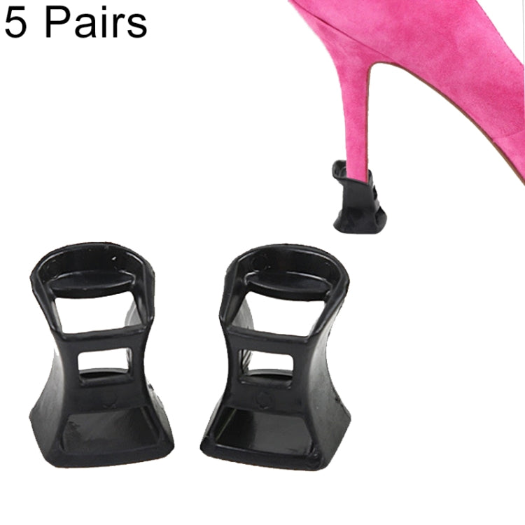 5 Pairs Hard Wearing Anti-slip PVC StoppersShoes High Heel Cover Protectors, Size: S ,Random Color Delivery