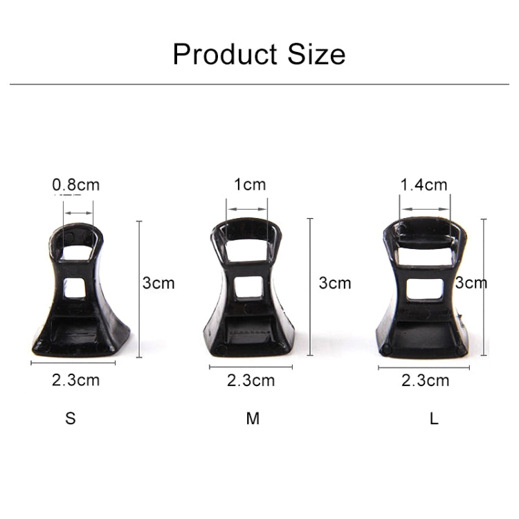 5 Pairs Hard Wearing Anti-slip PVC StoppersShoes High Heel Cover Protectors, Size: L ,Random Color Delivery