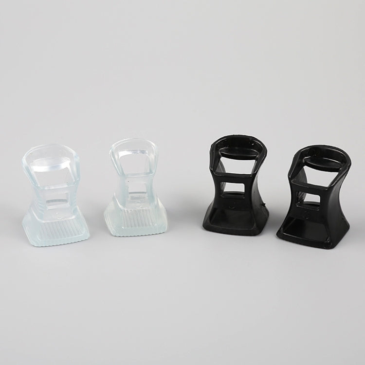 5 Pairs Hard Wearing Anti-slip PVC StoppersShoes High Heel Cover Protectors, Size: L ,Random Color Delivery
