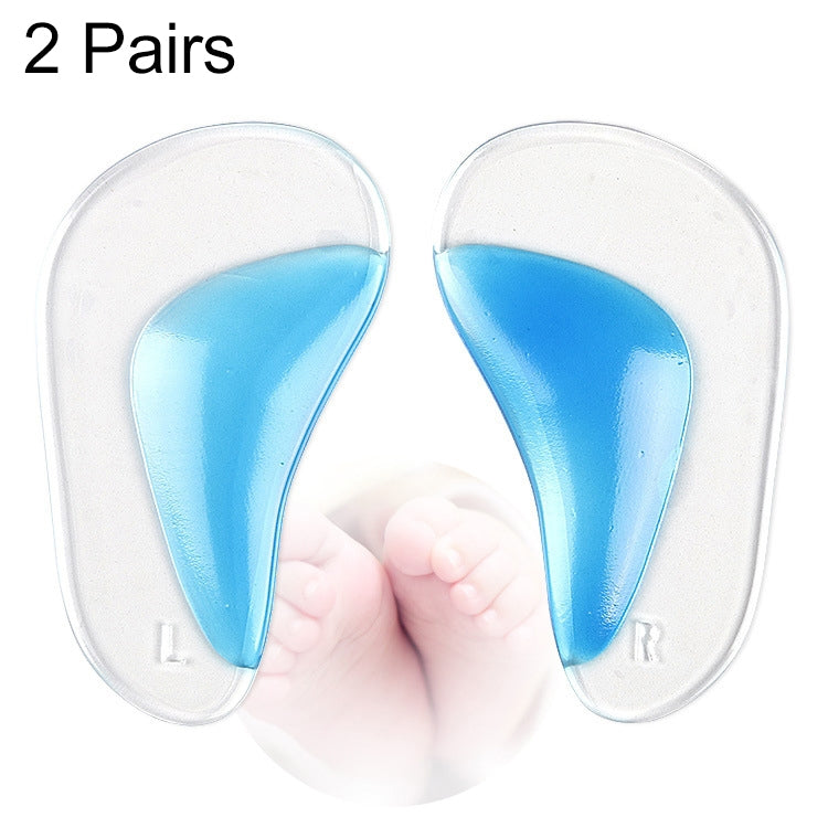 2 Pairs Kids Gel Insoles Orthopedic Arch Support Insoles for Child Shoes Flatfoot Corrector Pads Baby Toddler Insole, Size: S