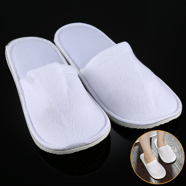 10 Pairs Hotel Supplies Portable Disposable Travel Slippers, Length: 26cm