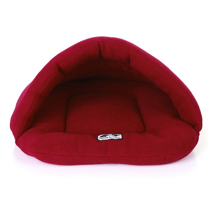 Slipper Shape Polar Fleece Warm Thicken Pet Dogs Cats House Size: L, 58×68×32cm