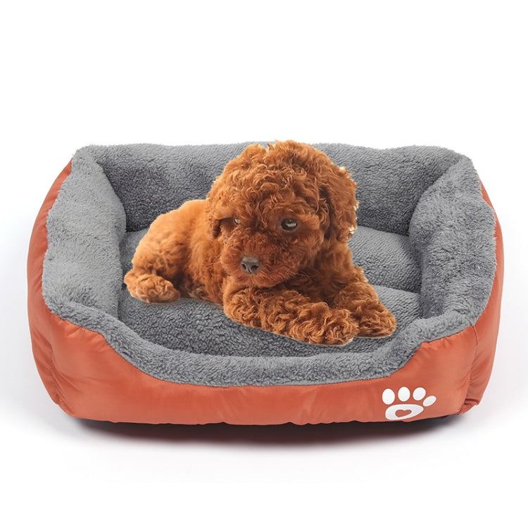 Candy Color Four Seasons Genuine Warm Pet Dog Kennel Mat Teddy Dog Mat, Size: 3XL, 110×82×20cm