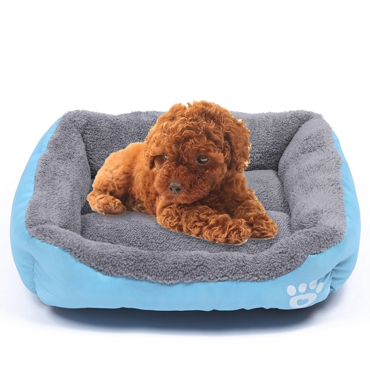 Candy Color Four Seasons Genuine Warm Pet Dog Kennel Mat Teddy Dog Mat, Size: M, 54×42×12cm