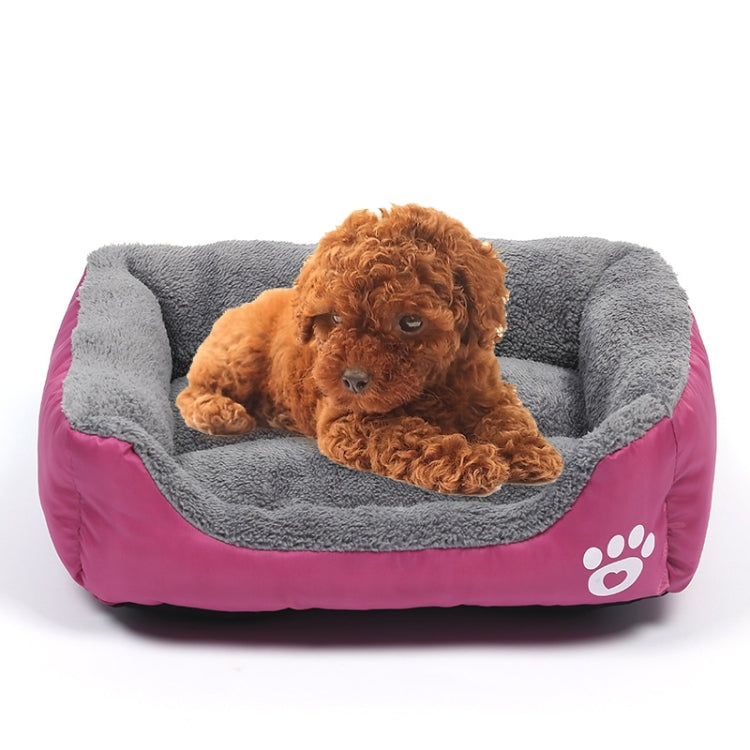 Candy Color Four Seasons Genuine Warm Pet Dog Kennel Mat Teddy Dog Mat, Size: M, 54×42×12cm