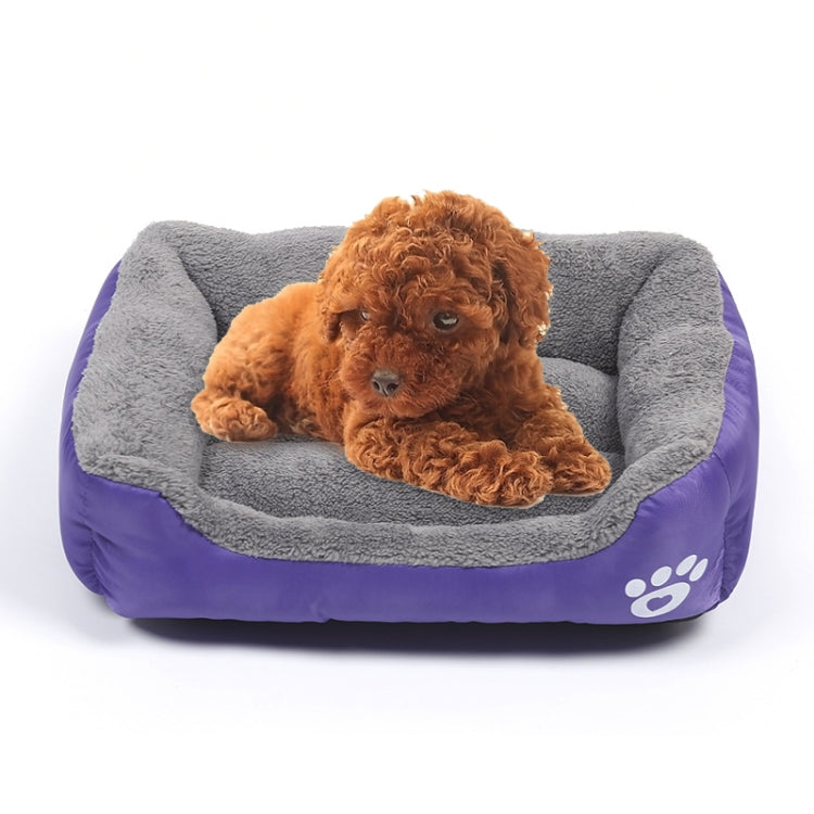 Candy Color Four Seasons Genuine Warm Pet Dog Kennel Mat Teddy Dog Mat, Size: S, 43×32×10cm