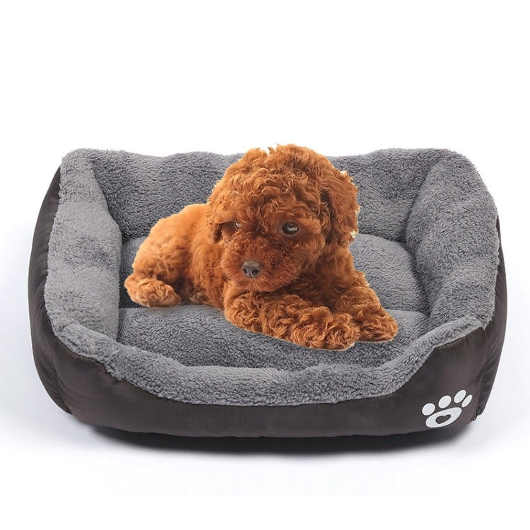 Candy Color Four Seasons Genuine Warm Pet Dog Kennel Mat Teddy Dog Mat, Size: XL, 80×60×16cm