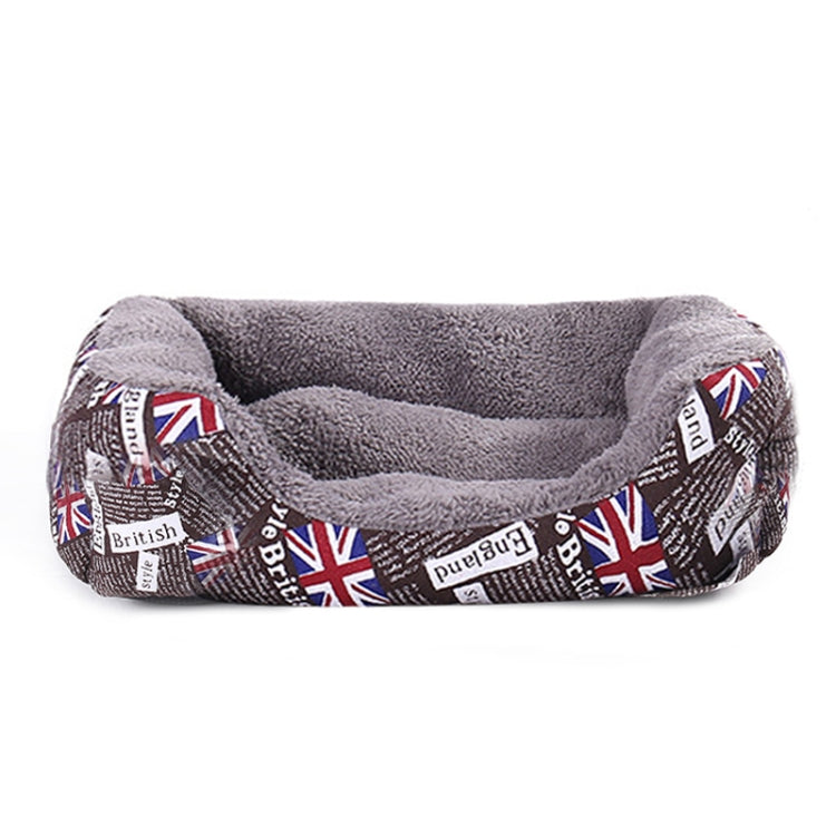 National Flag Four Seasons Genuine Warm Pet Dog Kennel Mat, Size: L, 66×50×14cm