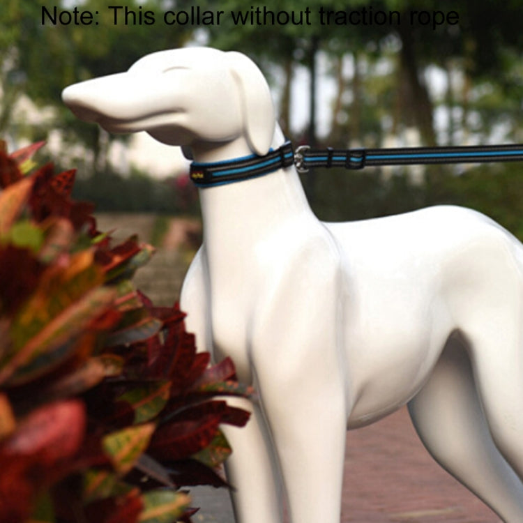 Pet Dogs Polyester Reflective Breathable Pets Collar Traction Lead Leash, Size: M, 2.5*42*47cm