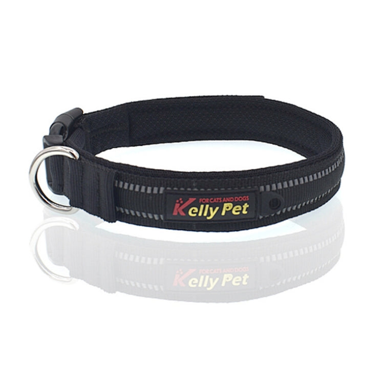 Pet Dogs Polyester Reflective Breathable Pets Collar Traction Lead Leash, Size: L, 2.5*47*54cm