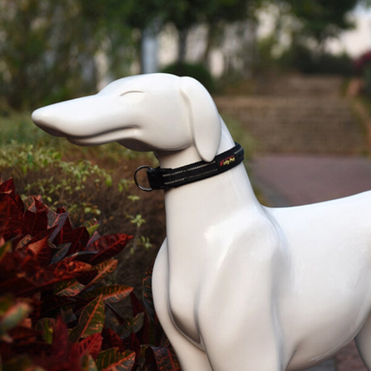 Pet Dogs Polyester Reflective Breathable Pets Collar Traction Lead Leash, Size: L, 2.5*47*54cm