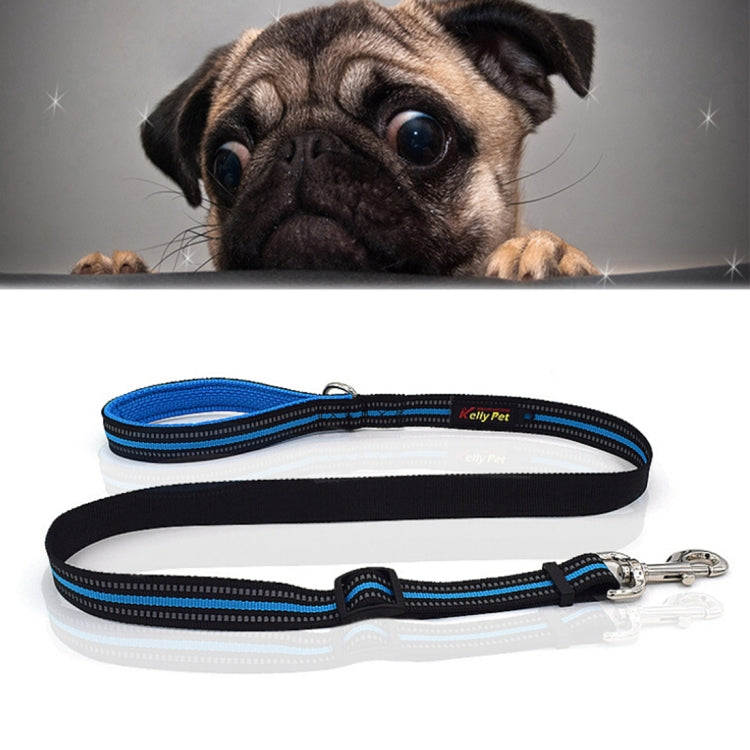 Pet Dogs Nylon Night Reflective Breathable Handheld Traction Lead Leash, Size: S, Adjustable Range: 2.0*(100-140cm)