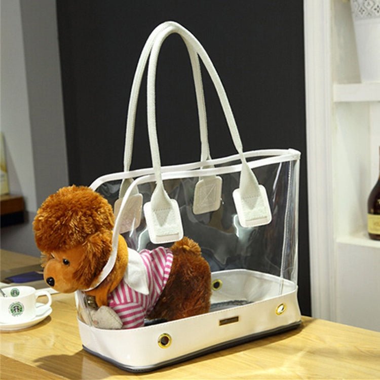 DODOPET Outdoor Portable Fashion Transparent Cat Dog Pet Carrier Bag Handbag Shoulder Bag, Size: 36 x 20 x 30cm