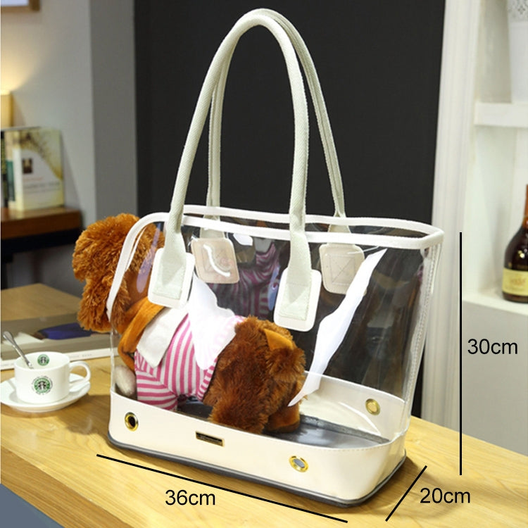 DODOPET Outdoor Portable Fashion Transparent Cat Dog Pet Carrier Bag Handbag Shoulder Bag, Size: 36 x 20 x 30cm