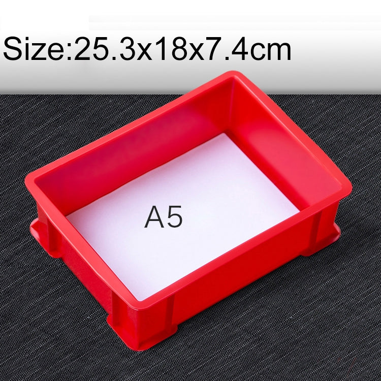 Thick Multi-function Material Box Brand New Flat Plastic Parts Box Tool Box, Size: 25.3cm x 18cm x 7.4cm