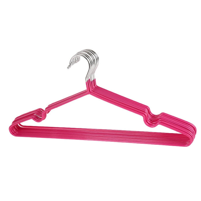 10pcs Household Stainless Steel PVC Coating Anti-skid Traceless Clothes Drying Rack