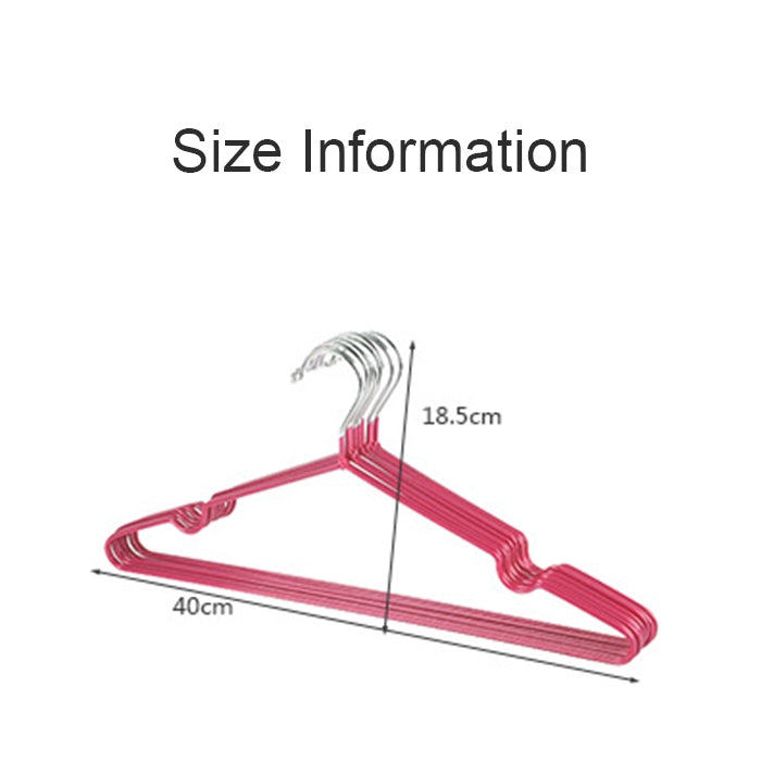 10pcs Household Stainless Steel PVC Coating Anti-skid Traceless Clothes Drying Rack