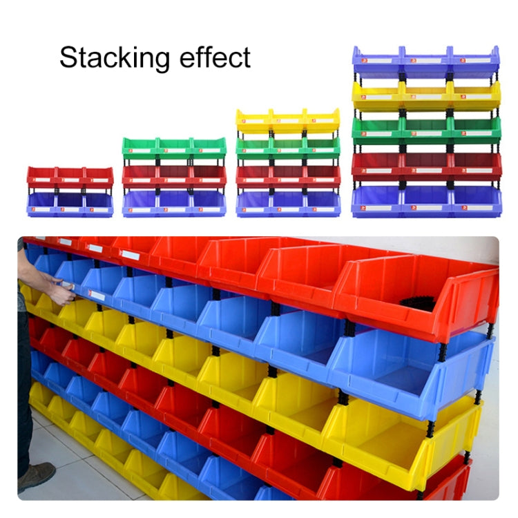 Thickened Oblique Plastic Box Combined Parts Box Material Box, Random Color Delivery, Size: 40cm x 25cm x 16cm