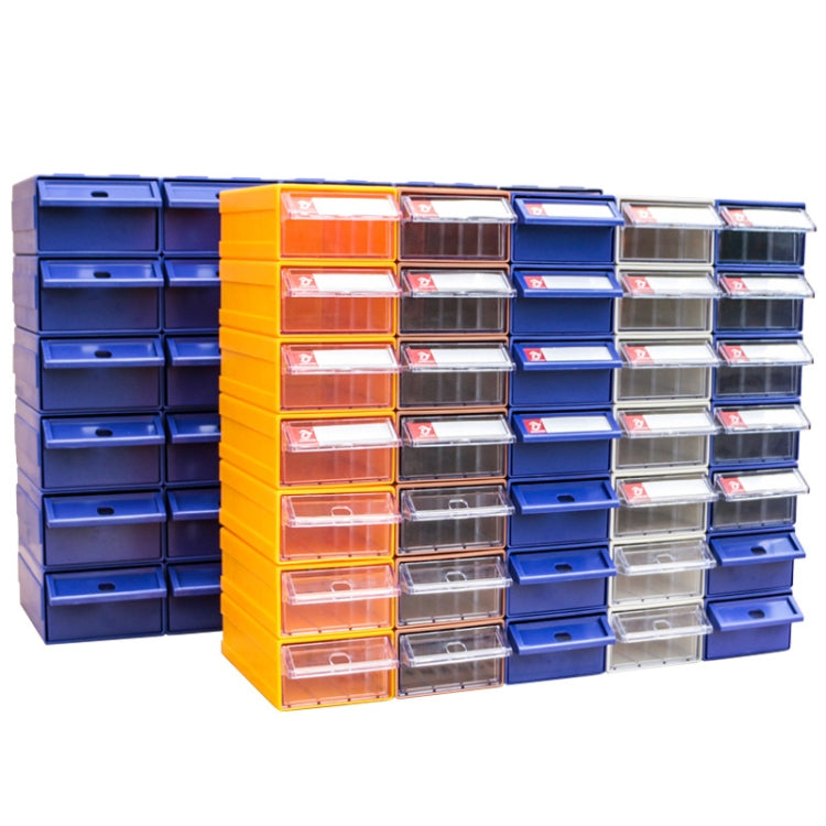 Thickened Combined Plastic Parts Cabinet Drawer Type Component Box Building Block Material Box Hardware Box, Random Color Delivery, Size: 22cm x 10.8cm x 5.5cm