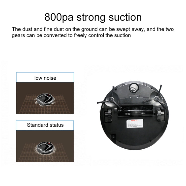FD-3RSW(IB)CS 800Pa Suction Smart Household Vacuum Cleaner Clean Robot with Remote Control
