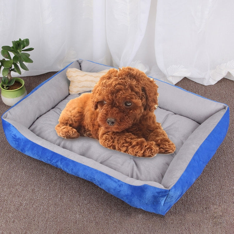 Dog Bone Pattern Big Soft Warm Kennel Pet Dog Cat Mat Blanket, Size: S, 60×45×15cm
