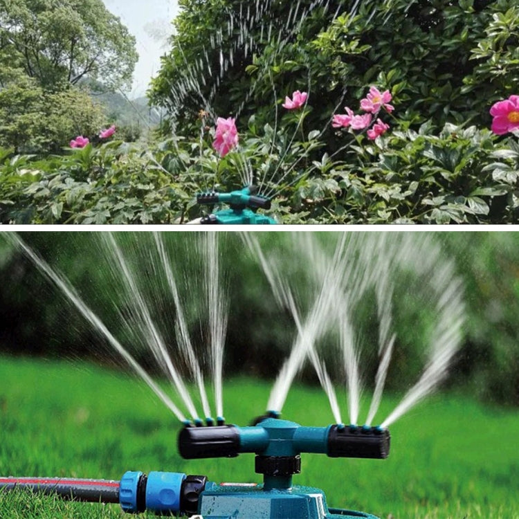 Garden Automatic Rotating Nozzle 360 Degree Rotary Automatic Sprinkler Garden Lawn Watering Nozzle Irrigation Nozzle with 3/4 inch Water Hose Connector