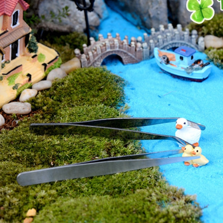 4pcs Stainless Steel Plants Cleaner Tool Straight Tweezer Plants Cleaning Tool Aquarium Maintenance Tools Marine Aquarium Live Plants Tweezers,Length:12cm