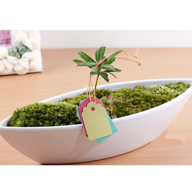 100 PCS Waterproof Durable and Reusable Plastic Nursery Garden Plant Label Flower Tag Mark Plant Tag Labels, Random Color Delivery